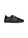 Valentino Garavani Men Rockstud Untitled Sneakers In Black