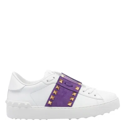 Valentino Garavani Rockstud Untitled Sneakers In White