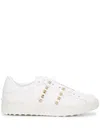 Valentino Rockstud Untitled Sneakers In White