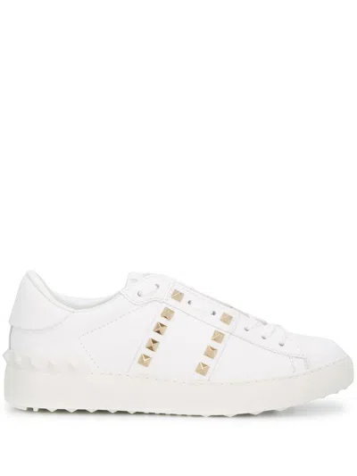 Valentino Garavani Rockstud Untitled Sneakers In White