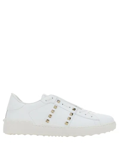 Valentino Garavani Rockstud Untitled Sneakers In White