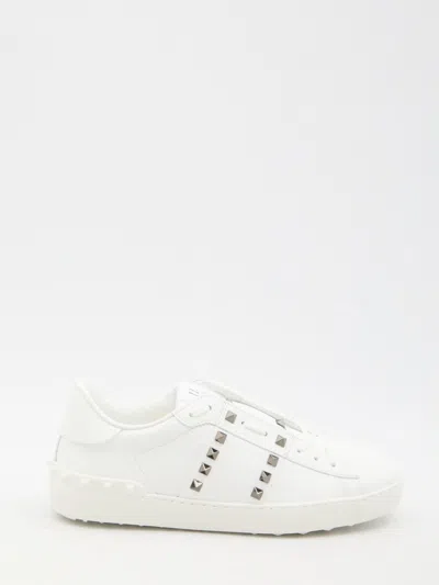 Valentino Garavani Rockstud Untitled Sneakers In White