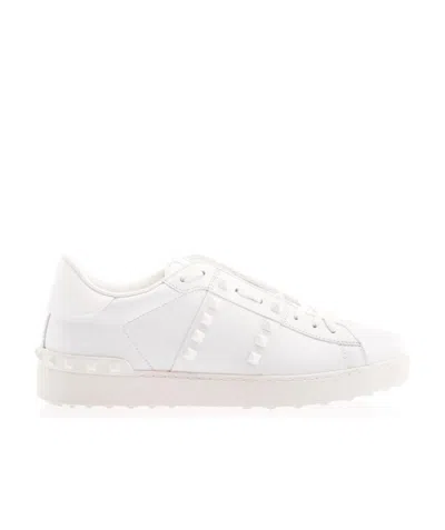 Valentino Garavani Rockstud Untitled Sneakers In White