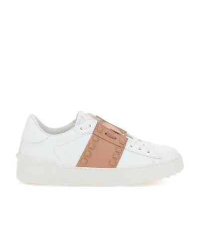 Valentino Garavani Rockstud Untitled Sneakers In White