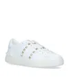 Valentino White Rockstud Untitled Sneakers In White