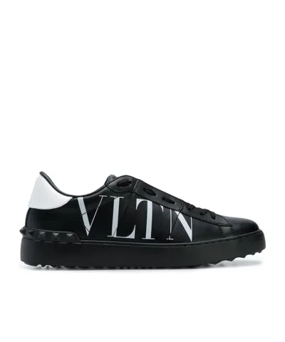 Valentino Garavani Rockstud Vltn Open Sneakers In Black
