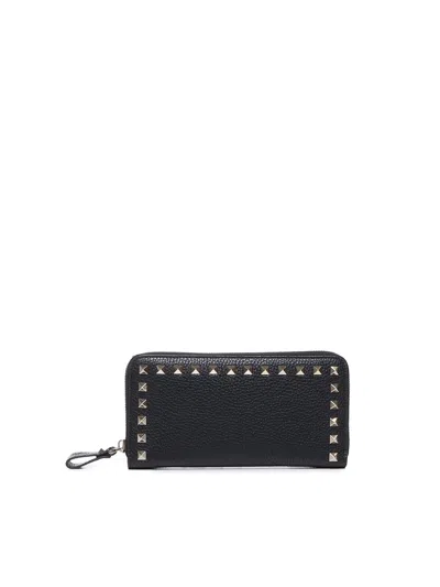 Valentino Garavani Small Leather Goods In 0no Nero