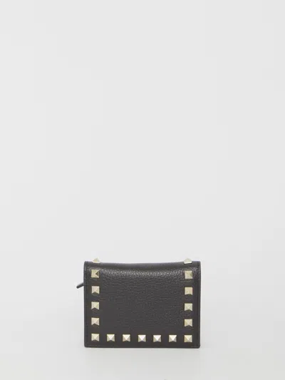 Valentino Garavani Rockstud Wallet In Black