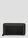 Valentino Rockstud Zipped Wallet
