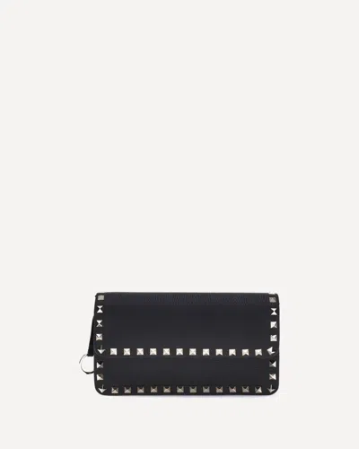 Valentino Garavani Rockstud Wallet Bag In Black