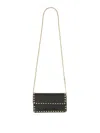 Valentino Women's Rockstud Wallet In Black