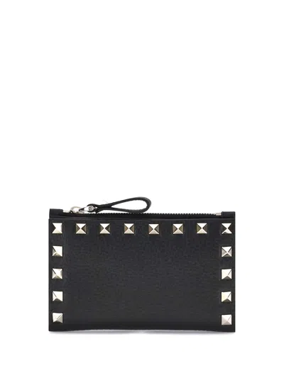 Valentino Garavani Rockstud Wallet In Black