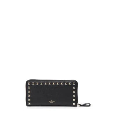 Valentino Garavani Small Leather Goods In 0no Nero
