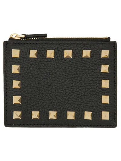Valentino Garavani "rockstud" Wallet In Black