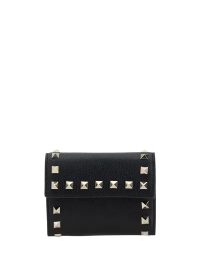 Valentino Garavani Rockstud Wallet In Black