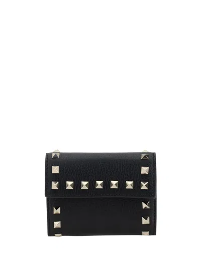 Valentino Garavani Rockstud Wallet In Black