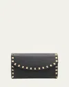 Valentino Rockstud Wallet On Chain In Black