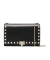 Valentino Rockstud Wallet-on-chain In Black