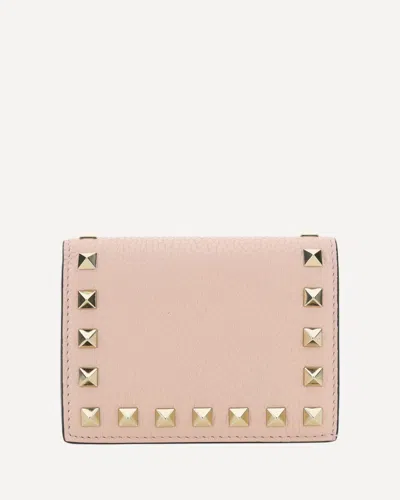 Valentino Garavani Rockstud Wallet In Pink