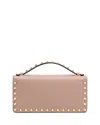 Valentino Rockstud Wallet With Chain In Pink