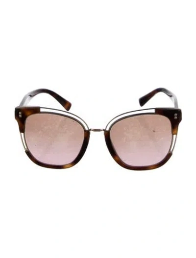 Pre-owned Valentino Rockstud Wayfarer Sunglasses In Multi