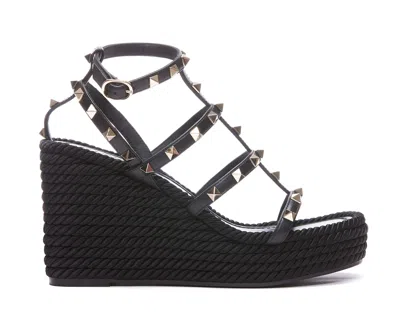 Valentino Garavani Rockstud Wedge Sandals