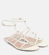 Valentino Garavani Rockstud Wispy T-strap Sandal In Weiss