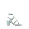 Valentino Rockstud Sandals In Blue