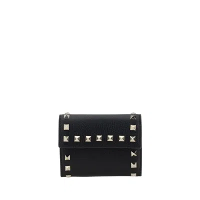 Valentino Garavani Rockstud Women's Wallet In Black