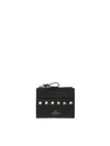 Valentino Rockstud Zip Around Card Holder