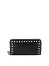 Valentino Zip Around Wallet In Black