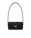 Valentino Rockstud23 East-west Shoulder Bag In Black