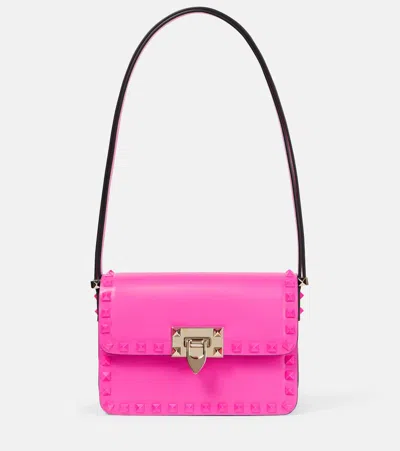 Valentino Garavani Small Rockstud23 Smooth Calfskin Shoulder Bag Woman Pink Pp Uni