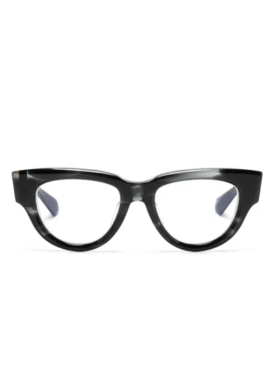 Valentino Garavani Rockstudded Cat-eye Glasses In Black