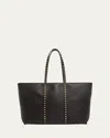 Valentino Rockstud Tote Bag In Black