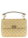 Valentino Quilted Studded Top Handle Chain Shoulder Bag
