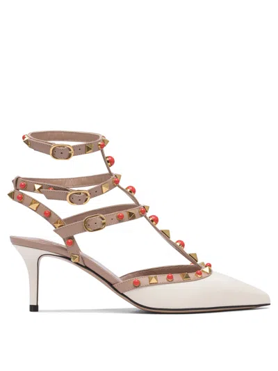 Valentino Garavani Rockstund 65 Mm Heeled Shoes White