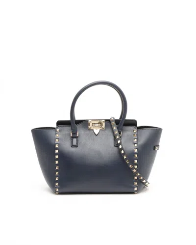Valentino Garavani Valentino Rockstund Handbag In Blue