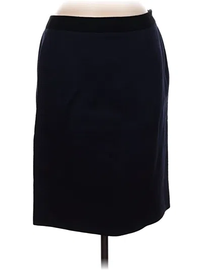 Pre-owned Valentino Roma Wool Skirt In Blue