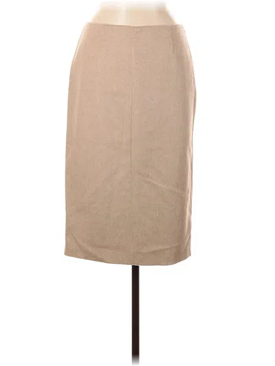 Pre-owned Valentino Roma Wool Skirt In Brown