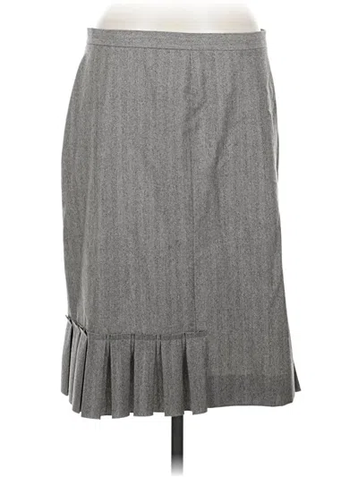 Pre-owned Valentino Roma Wool Skirt In Brown