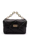 Valentino Quilted Calfskin Shoulder Bag In Black