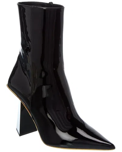 Valentino Garavani Valentino Roman Stud 100 Patent Boot In Black