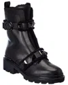 VALENTINO GARAVANI VALENTINO ROMAN STUD 40 LEATHER COMBAT BOOT