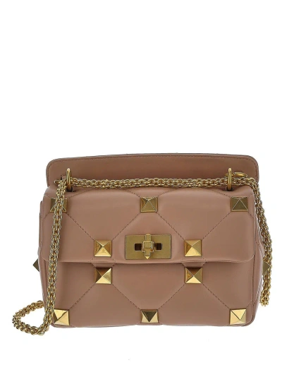 Valentino Garavani Roman Stud Bag In Pink