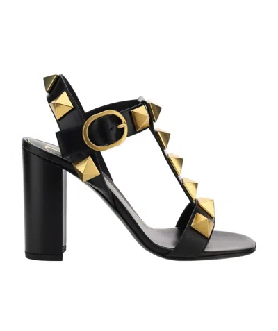 VALENTINO GARAVANI ROMAN STUD CALFSKIN SANDAL 90 MM