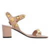 Valentino Garavani Valentino Roman Stud 60 Leather Sandal In Neutral