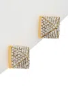 Valentino Rockstud Crystal-embellished Earrings In Gold
