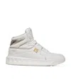 Valentino Roman Stud-embellishment Lace-up Sneakers In White