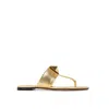 Valentino Garavani Roman Stud Flat Sandals Women In Gold